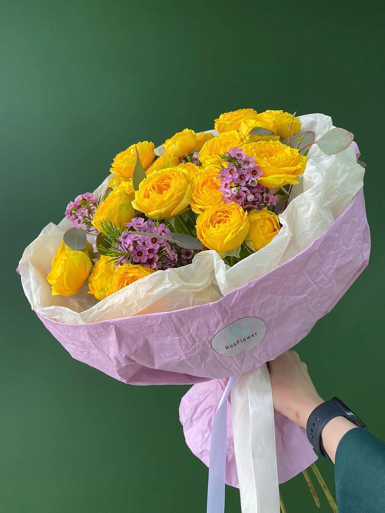 Кустовые желтые розы в Кугеси Букет Кустовые желтые розы в Кугеси